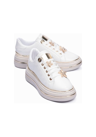 Mubiano Kadın Sneaker Gold Yıldız Detaylı Kalın Tabanlı Spor Ayakkabı Veronica Beyaz Beyaz Mubiano Kadın Sneaker Gold Yıldız Detaylı Kalın Tabanlı Spor Ayakkabı Veronica Beyaz Beyaz