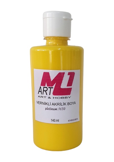 M1 Art Vernikli Akrilik Boya Sarı 140.ml