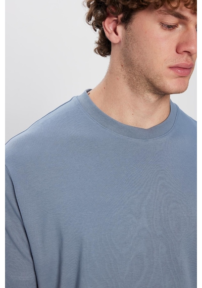 Tudors Unisex Relax Fit Rahat Kesim %100 Pamuk Yumuşak Dokulu Basic Bisiklet Yaka Mavi Tişört-31475 Mavi Tudors Unisex Relax Fit Rahat Kesim %100 Pamuk Yumuşak Dokulu Basic Bisiklet Yaka Mavi Tişört-31475 Mavi