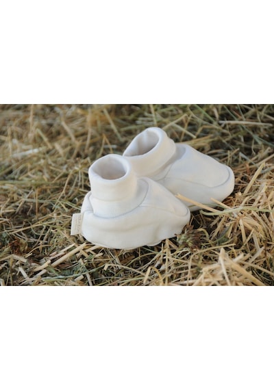 Naturaborn Gots Organik Sertifikalı Bebek Patiği Beyaz