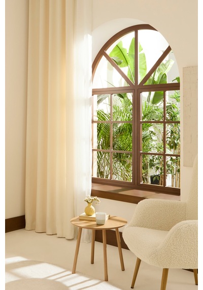 Kaşmir Home Holly Ada Fon Perde Krem 150x270 Cm Krem