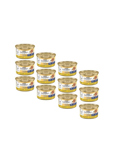 Purina Gourmet Gold Kıyılmış Tavuk Etli Konserve Kedi Maması 12 x 85 G
