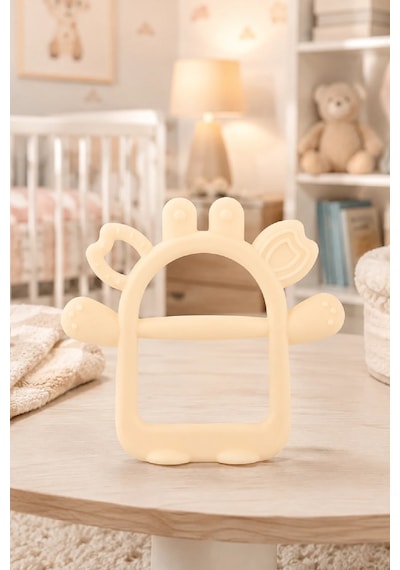 Babyjem Silikon Kolay Kavrama Diş Kaşıyıcı Ekru