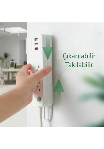 6'lı Yapışkan Kızaklı Askı Aparatı Eşya Kablo Priz Sabitleyici Tutucu Organizer Ev Ofis