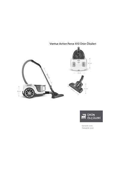 Karaca Vantuz Action Force X10 Elektrikli Süpürge