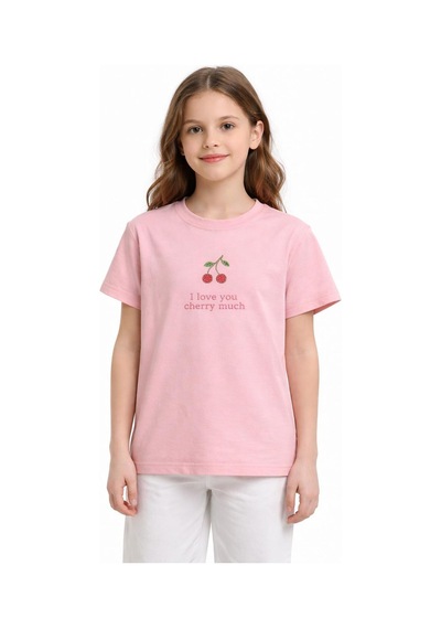 Yale Kids 8-12 Yaş Kız Çocuk Tişört Pembe