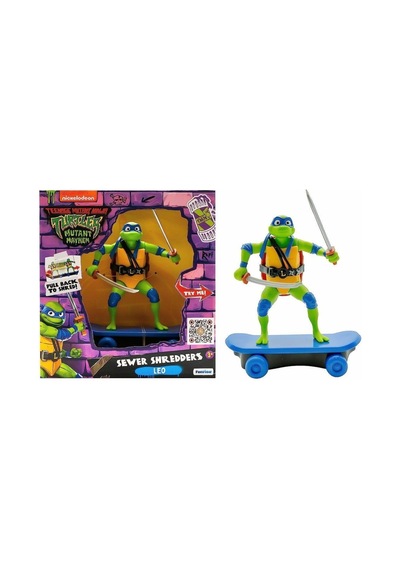 Tu814001 Tmnt Ninja Kaplumbağalar Çek Bırak Kaykay Figür - 71055