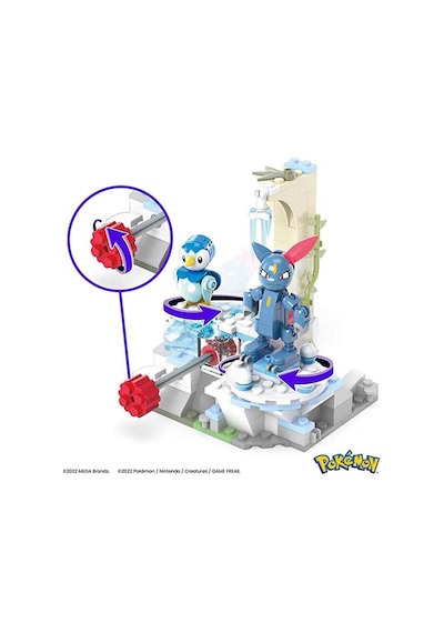 HKT20 MEGA Pokemon -  Piplup ve Sneasel Kış Macerası Seti 183 parça + 7 yaş