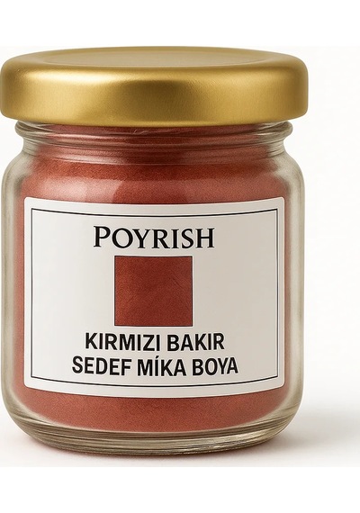 Kırmızı Bakır Sedef Mika Boya 10 Gr. Renksiz