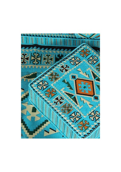 Otantik Şark Köşesi Takımı Turkuaz Anadolu 14 Parça Kilim Ve Puf Dahil Süngerli Sedir Seti Otantik Şark Köşesi Takımı Turkuaz Anadolu 14 Parça Kilim Ve Puf Dahil Süngerli Sedir Seti