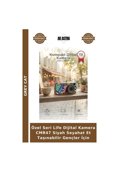 Özel Seri Life Dijital Kamera Cmr47 Siyah Seyahat Et Taşınabilir Gençler İçin