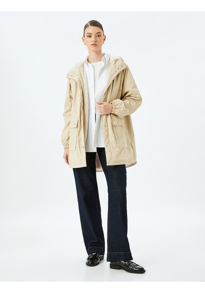 Koton Cepli Çıt Çıt Düğme Kapamalı Cepli İçi Peluş Astarlı Kapüşonlu Oversize Suni Deri Parka Bej 5wak00125ew Ekru Koton Cepli Çıt Çıt Düğme Kapamalı Cepli İçi Peluş Astarlı Kapüşonlu Oversize Suni Deri Parka Bej 5wak00125ew Ekru