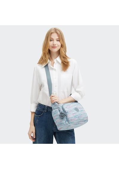 Kipling Kıplıng Gabb Orta Boy Omuz Çantası Desenli Palmtree Leaves Desenli Çok Renkli