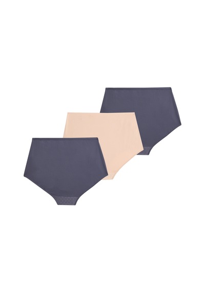 Marks & Spencer 3'lü Amelia Dantelli Full Brief Külot T61005781F Lacivert