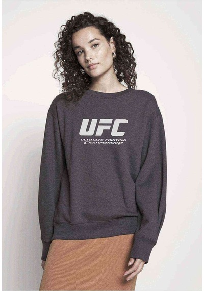 Ultimate Fighting Championship Baskılı Füme Antrasit Kadın Sweat
