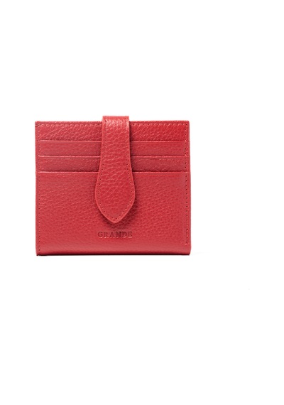 Kırmızı Cüzdan & Kartlık Unisex 800 Grande Deri Cüzdan Kartlık
