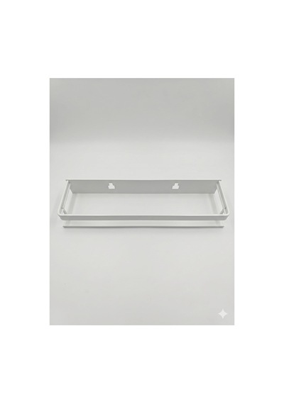 Banyo Rafı - Duvara Montaj - Beyaz - Alüminyum - 100 Cm Uzunluk Diğer