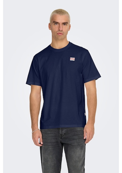 Only & Sons Erkek Onsdawson Regular Fit Kısa Kollu %100 Pamuk T-shirt 22033190 Lacivert Lacivert Only & Sons Erkek Onsdawson Regular Fit Kısa Kollu %100 Pamuk T-shirt 22033190 Lacivert Lacivert