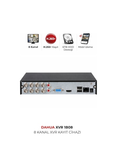 Xvr1b08ı-t 8 Kanal Dvr Kayıt Cihazı 2mp Kamera Destekli