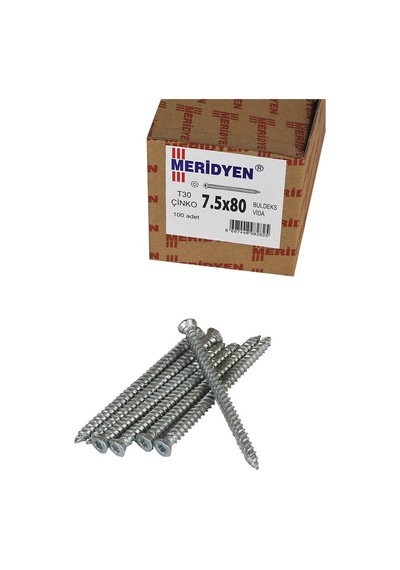 Meridyen Buldex Vida 7.5 x 80 MM - 100 Adet