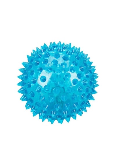 Yumuşak Dikenli Sesli Duyu Topu, Kauçuk Dikenli Top 9 Cm Mavi Karışık 03345831