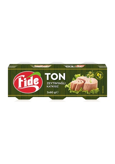 Fide Zeytinyağlı Ton Balığı 3x80 G - 3 Adet Tarı
