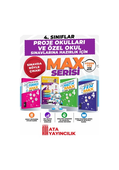 4.sınıf Proje Okulları Ve Özel Okul Deneme Sınavlarına Hazırlık Seti Tüm Dersler