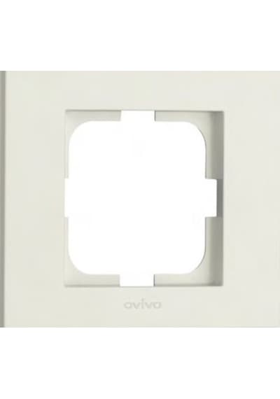 Prizbu Ovivo Grano Beyaz Topraklı Priz Çerçeveli