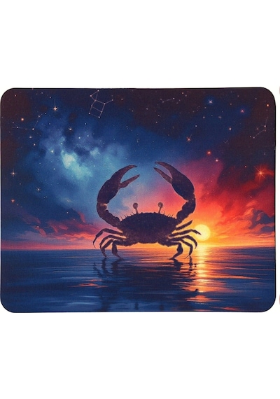 40x28 Cm Gamepad Yengeç Burcu Desenli Bilgisayar Notebook Oyuncu Gaming Mouse Pad Burçlar Mauspad