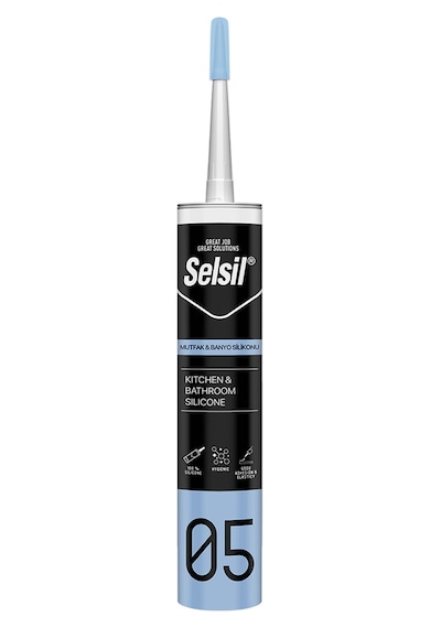 Selsil Şeffaf Mutfak Banyo Duşakabin Silikonu 280 ML Şeffaf
