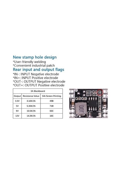 MP1584EN 9V 3A Ultra Küçük Boyutlu DC-DC Adım Aşağı Besleme Modülü