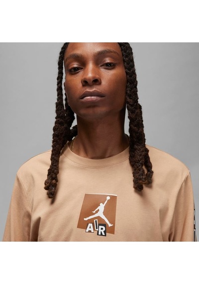 Nike Jordan Long-sleeve Erkek Kahverengi Uzun Kol T-shirt