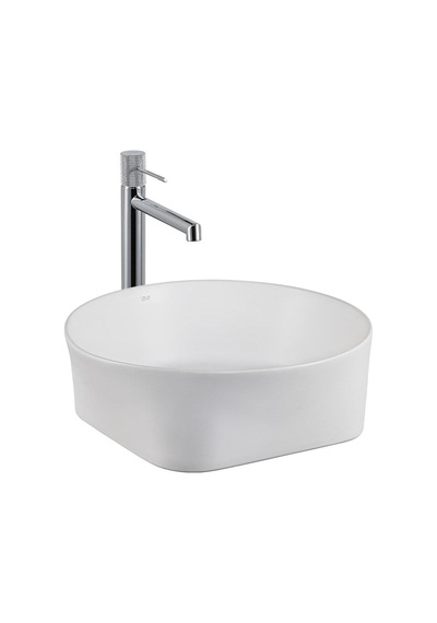 E-w1050mb Tezgah Üstü Lavabo Mat Beyaz Renkli