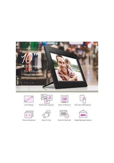 10-inç Lcd Ekran Dijital Fotoğraf Çerçevesi Diğer Çok Renkli