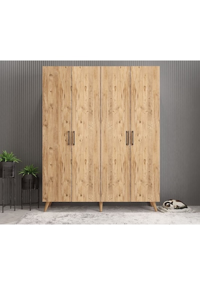 Duke 4 Kapaklı Ayakkabılık Çam 160 Cm M2