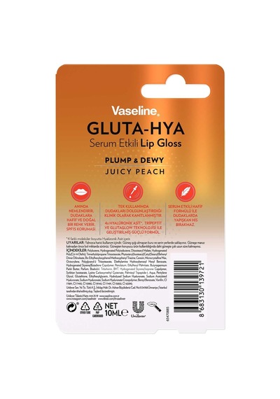 Gluta Hya Serum Etkili Lip Gloss Juicy Peach