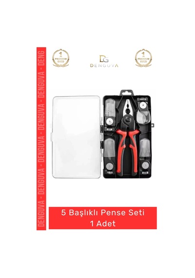 Pense Çok Fonksiyonlu Ğiştirilebilir Profesyonel Çelik El Aletleri Takımı 5 Başlıklı Pense Seti