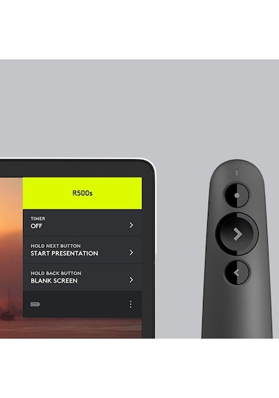 R500s Sunucu, Lazer Sınıfı 1, Bluetooth Ve Usb İçin, Evrensel Uyumlu, 20 Metre Menzil, Yapılandırılabilir, 12 Ay Çalışma Süresine Sahip Akıllı Pil Kullanımı, Koyu Gri Çok Renkli