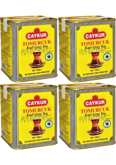 Çaykur Earl Grey Tomurcuk Dökme Çay Teneke 4 x 125 G