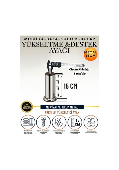 4 Adet 15 Cm M8 Vidalı Metal Krom Ayak Mobilya Ayağı Baza Ayağı Kanepe Ayağı Koltuk Ayağı Yatak Ayağı Yükseltme Ayağı Dolap Ayak Sehpa Sandık Ayakları Değişim Destek Ayağı Yükseltici Aparat Şifonyer Krom Krom 4 Adet 15 Cm M8 Vidalı Metal Krom Ayak Mobilya Ayağı Baza Ayağı Kanepe Ayağı Koltuk Ayağı Yatak Ayağı Yükseltme Ayağı Dolap Ayak Sehpa Sandık Ayakları Değişim Destek Ayağı Yükseltici Aparat Şifonyer Krom Krom
