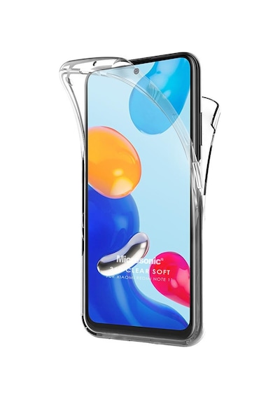 Microsonic Xiaomi Redmi Note 11s Kılıf 6 Tarafı Tam Full Koruma 360 Clear Soft