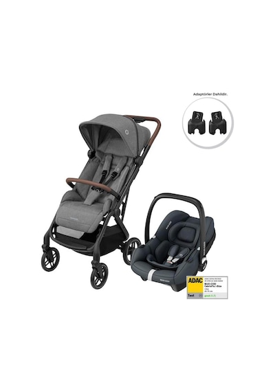 Maxi-Cosi Soho-Cabriofix I-Size Ana Kucaklı Ultra Kompakt  Seyahat Sistem Bebek Arabası Grey-Graphite
