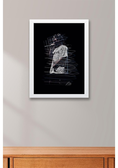 Travis Scott Çerçeveli Tablo Rap Hip Hop - Estetik Poster