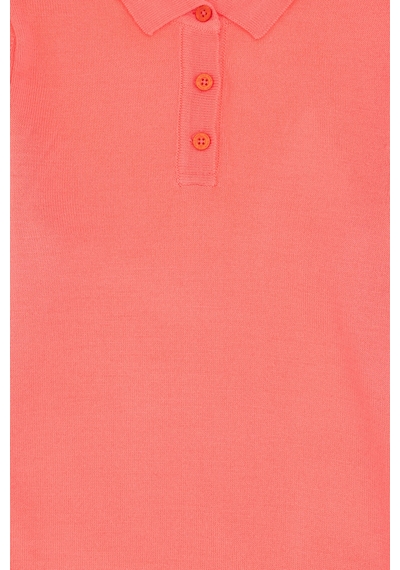 U.S. Polo Assn. Kız Çocuk Nar Çiçeği Polo Yaka Triko Elbise 50297179-VR239