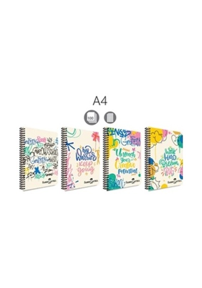 Faber Castell Defter Grafiti Pp Kapak Spiralli 120 Yaprak Çizgili 5075000431000