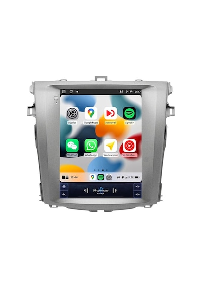 Aln Toyota Corolla Tesla 2007/2011 8gb Ram 128gb Hafıza Carplay Android Multimedya 12"