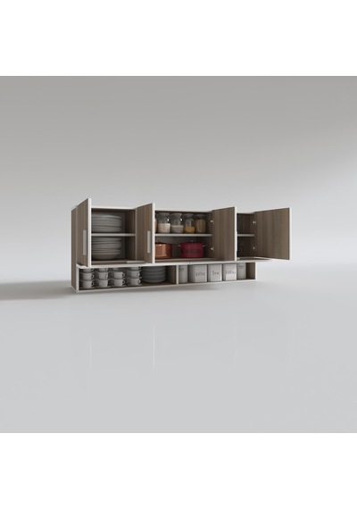 Kenzlife hazır mutfak general crd 060*150*22 mutfak banyo dolabı kapaklı raflı