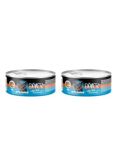 Prochoice Döner Fish, Sos İçinde Beyaz Balıklı Tam & Dengeli Yetişkin Kedi Maması 70 Gr X 12 Adet 2 Paketi 103 Ivory