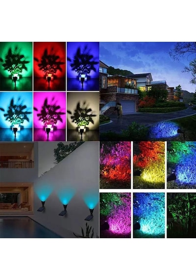 Exeo Solar Rgb Led Bahçe Aydınlatma Güneş Enerjili Lamba 1 Adet
