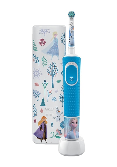 Oral-B D100 Vitality Frozen Özel Seri Çocuklar İçin Ekstra Yumuşak Şarj Edilebilir Diş Fırçası + Seyahat Kabı